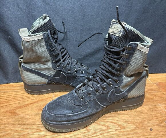 Nike air SF Air Force 1 high black/olive camo 864024-004 US 9 Men’s main image 7